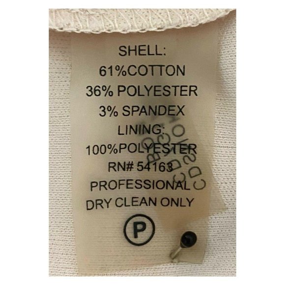 Calvin Klein Sleeveless Blush Cotton Blend Sheath - Picture 8 of 8